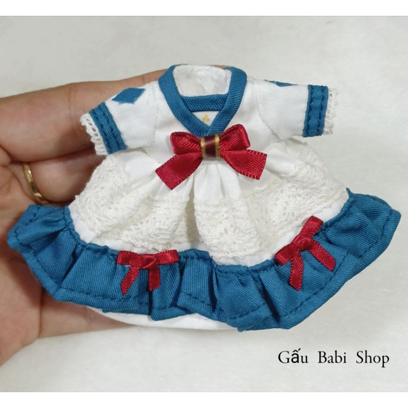 Váy đầm cho búp bê size ob11, ddf, ymy, 5inch, 1/8 bid, baboliy, bru, 1/6 babies, xinji, blythe, animator