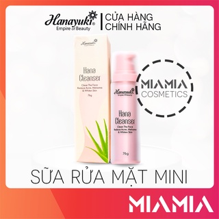 Sữa rửa mặt hanayuki mini 76g hana cleanser chính hãng - 89362053704