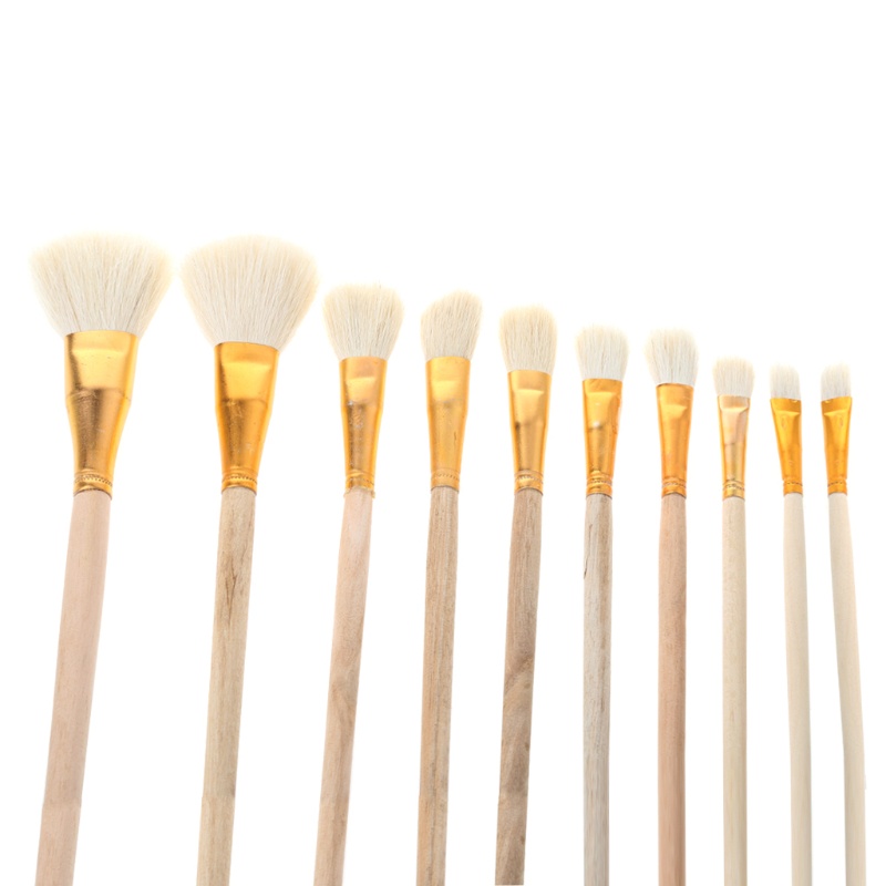 Set 10 cọ vẽ tranh sơn dầu acrylic cho bé DIY