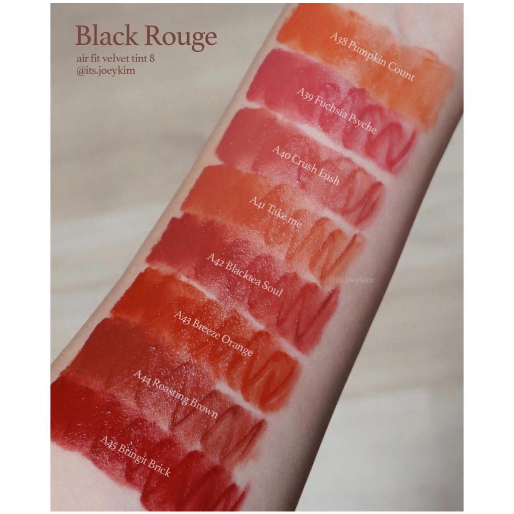 Son Kem Lì Black Rouge The Crystal Air Fit Velvet Tint - Version 8