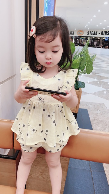 BVH - Bộ áo kèm quần siêu yêu cho bé gái