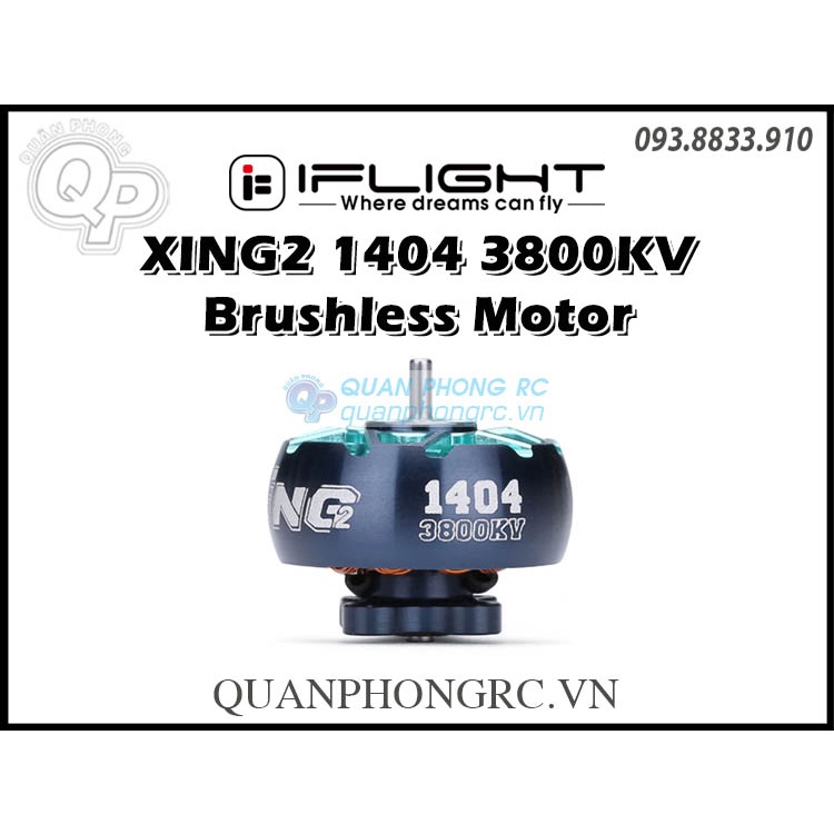 Motor iFlight XING 2 1404 3800KV Brushless Motor Unibell
