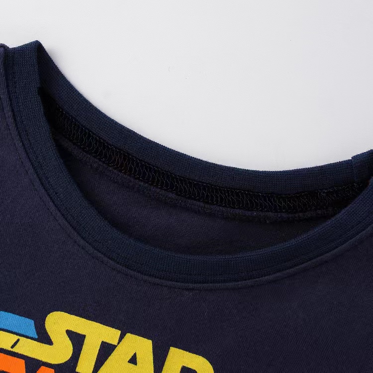 Áo Thun Tay Ngắn Cổ Tròn In Hình Khủng Long Dành Cho Bé Trai