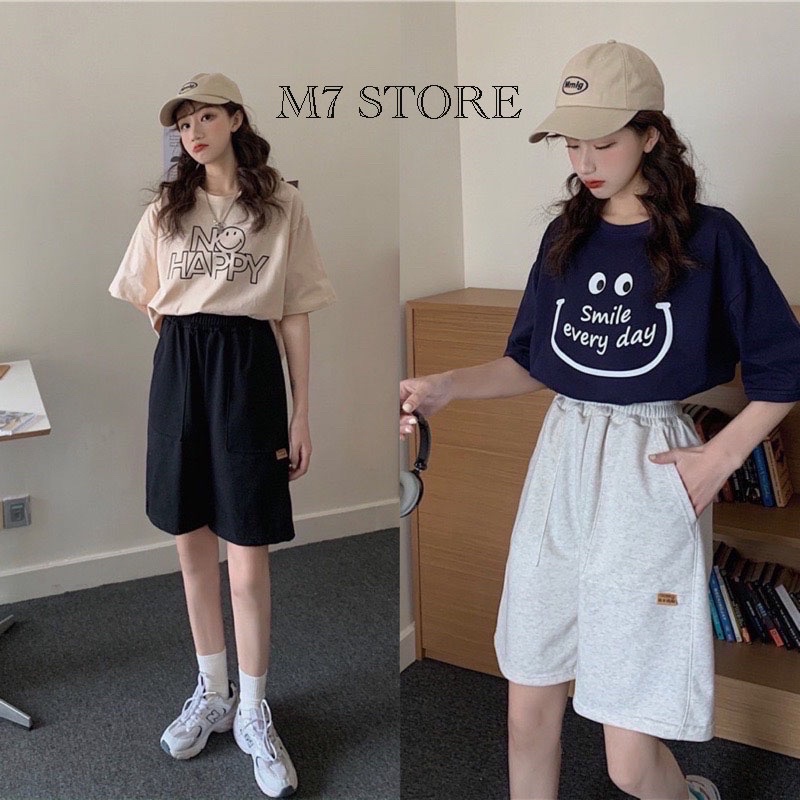 Quần short đùi unisex nam nữ,M7(08)quần đùi unisex nam nữ phong from rộng