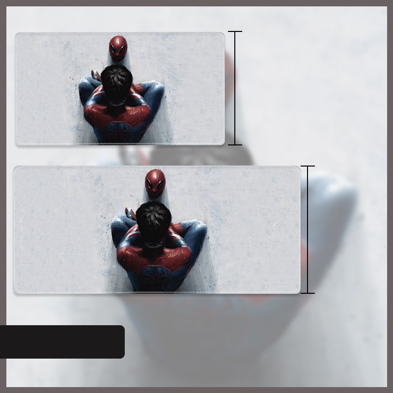 Miếng lót chuột, pad chuột cỡ lớn họa tiết Marvel, Spider Man cỡ 80x30, 90x40 Siêu bền, hàng mới chính hãng Big Cat