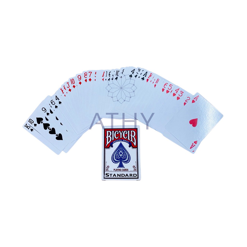 BỘ BÀI TÂY ẢO THUẬT 52 lá, dụng cụ hỗ trợ magic tricks cards tool, ký hiệu quân bài ở mặt sau xịn đẹp ATHY SHOP