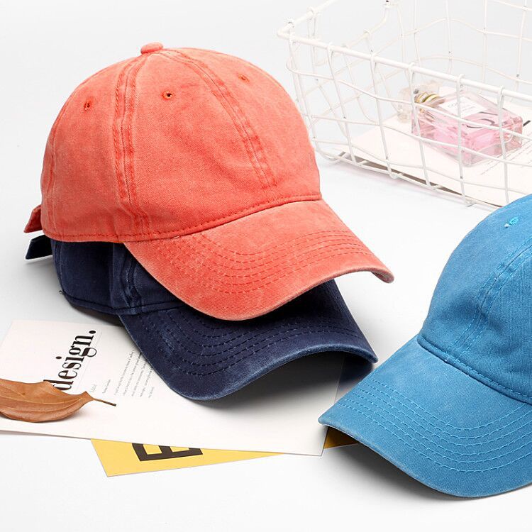 Nón Lưỡi Trai cotton Màu Sắc Đơn Giản Phong Cách Hàn Quốc Dành Cho Cả Nam Và Nữ