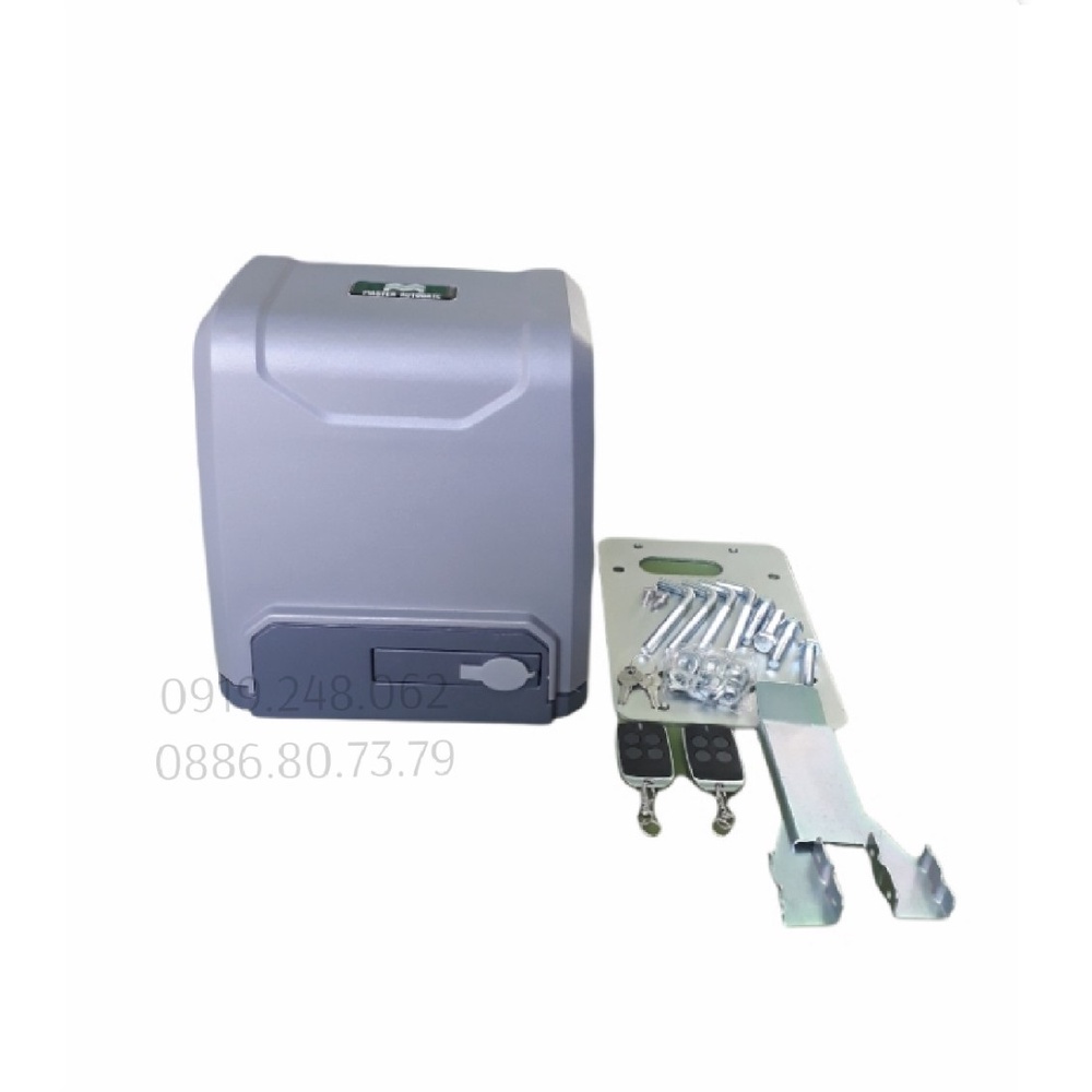 Mô tơ cổng trượt, cổng lùa tự động sliding gate motor SL800AC+ 4 mét ray thép