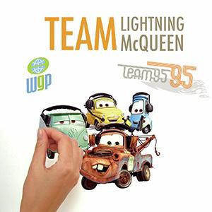 Disney Sticker Dán Tường Hình Xe Hơi Pixar Cars 2 Lightning Mcqueen Rmk1582Gm (F1)