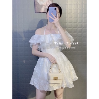 SẴN 👗 VÁY TRỄ VAI BÈO ( ảnh thật shop chụp )