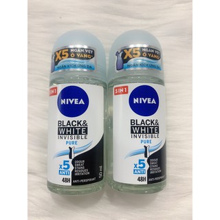 Lăn Khử Mùi Nữ Black & White Nivea 50ml