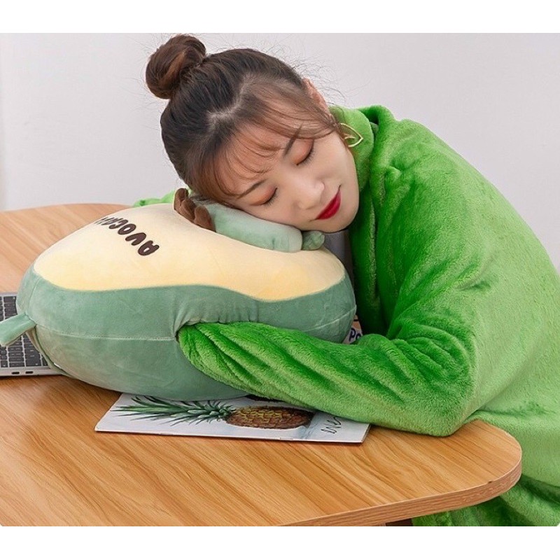 Chăn Trái Cây Kèm Thú – Vừa có thể dùng làm gối ôm + có chăn để đắp