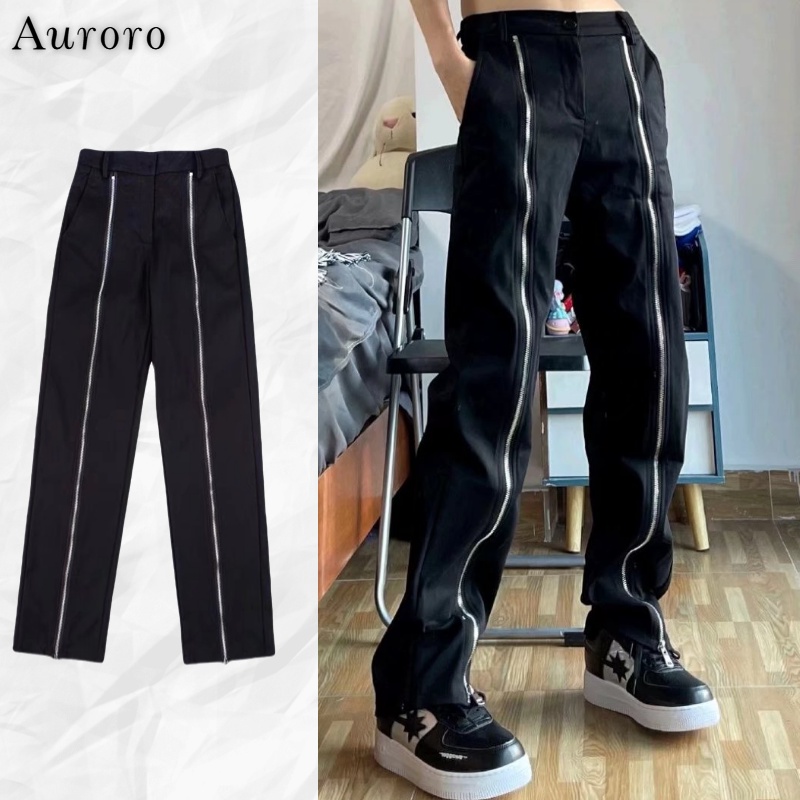 Quần ống rộng unisex Trang chủ quần jogger nam hiphop quần dài nam thể thao oversize thời trang quần jogger nam ống rộng