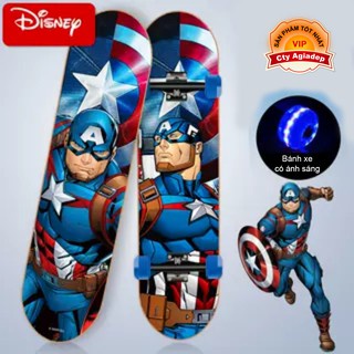Ván trượt trẻ em siêu cấp cao cấp USA  bánh xe ánh sáng Dispney Ironman - Spiderman - Caption