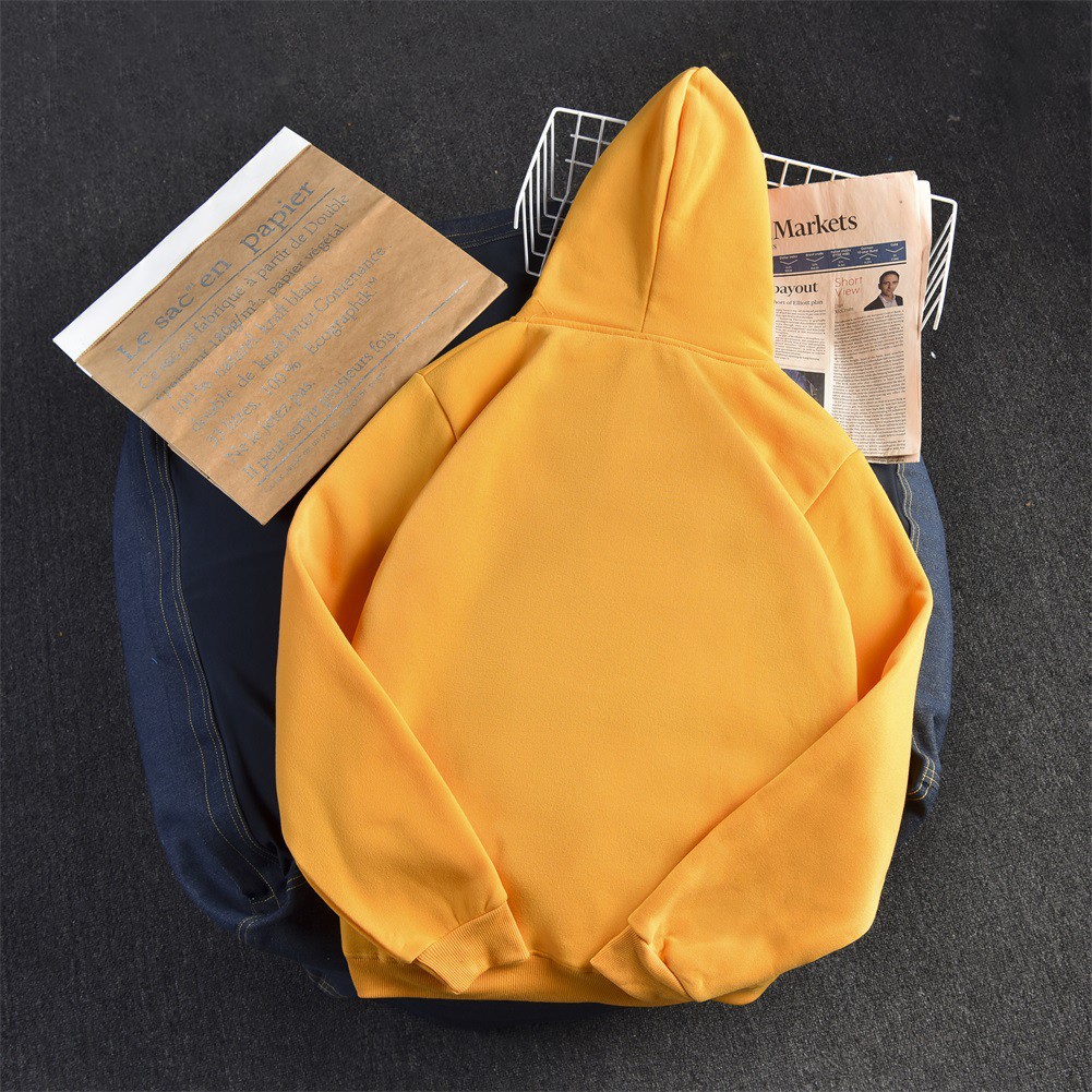 Áo Hoodie Có Mũ Hoodie trơn Vàng Dáng Thụng Có Size | BigBuy360 - bigbuy360.vn