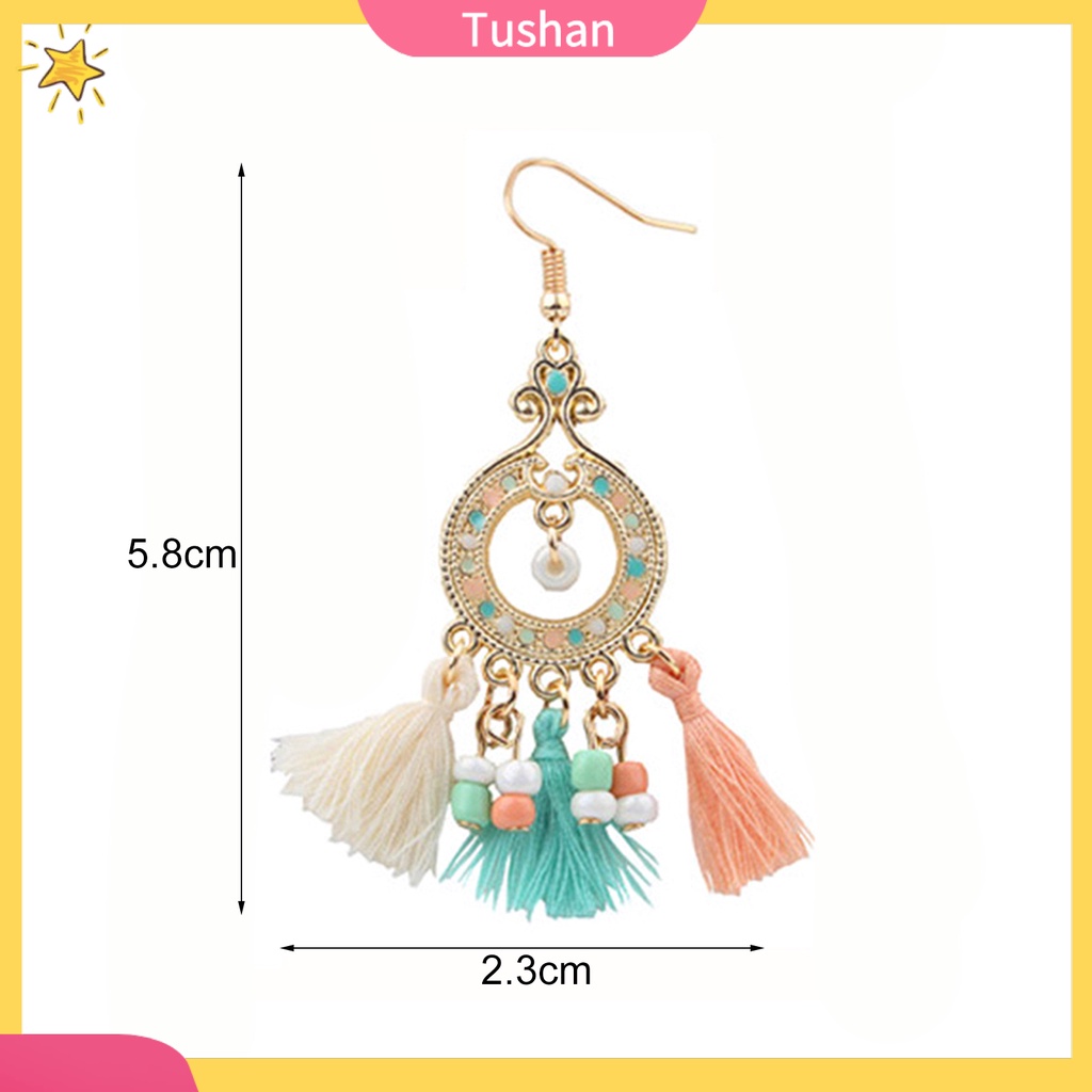 Khuyên tai tua rua phong cách bohem cổ điển dành cho nữ