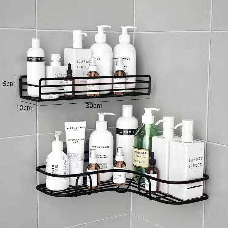 Kệ Góc Nhà Tắm Phun Sơn Tĩnh Điện Dán Tường Siêu Dính Tiện Lợi RIEM