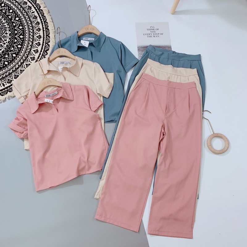 [Mã WASTCOOL giảm 15% tối đa 50K đơn 99K] BNU33 - SET BỘ NỮ CỔ ĐỨC CROPTOP QUẦN DÀI CẠP CAO | BigBuy360 - bigbuy360.vn