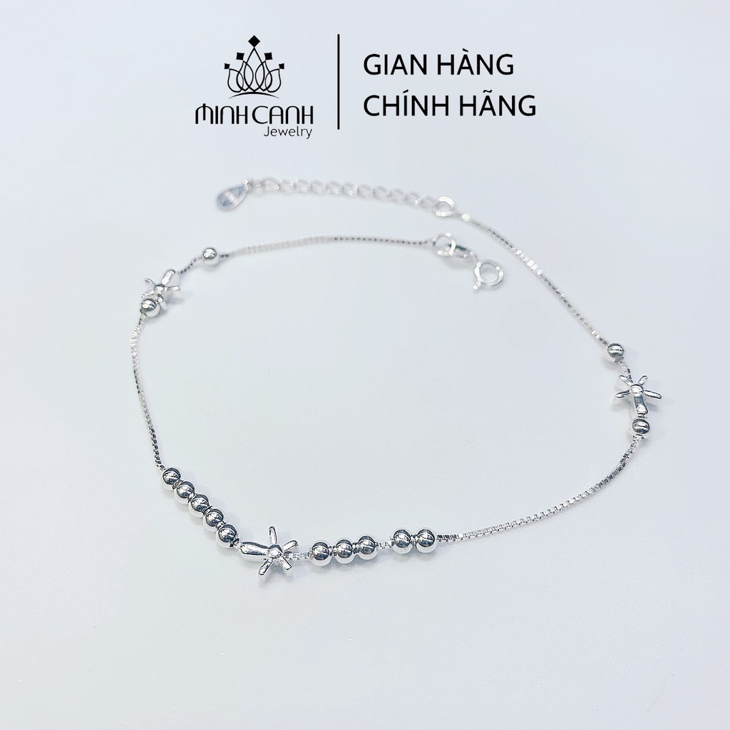 Lắc Chân Nữ Lá Kim Bạc 925 - Minh Canh Jewelry