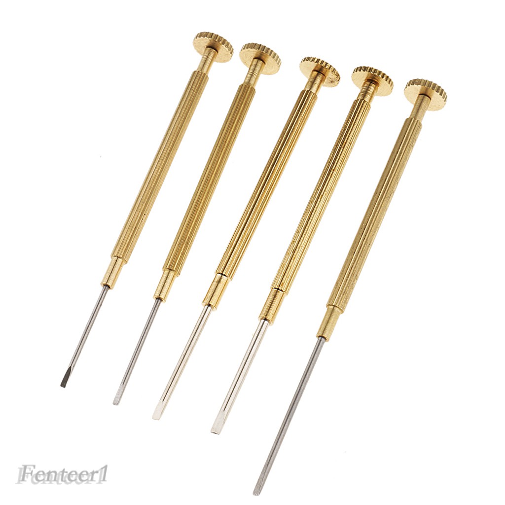 [Fenteer1] Bộ 5 Tua Vít Sửa Đồng Hồ