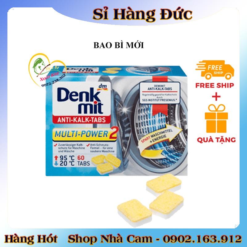 [auth] BÁN LẺ 10 Viên tẩy lồng giặt Denkmit siêu sạch của Đức, vệ sinh lồng máy giặt [Hot]