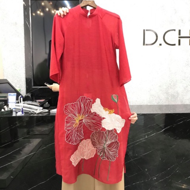 Áo dài dchic size s newtag hộp
