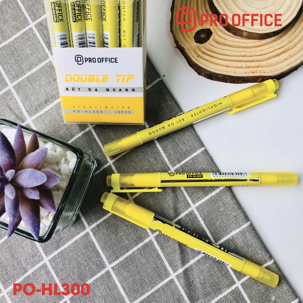 Bút Dạ Quang Highlight PRO OFFICE - 1 Chiếc - ĐÁNH Dấu Văn Bản, Mực Đều, Màu Sắc Tươi Sáng HL300