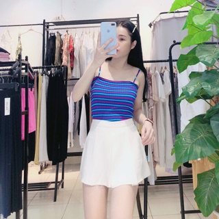 Quần giả váy màu trắng