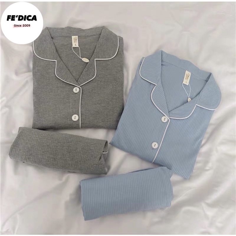 Set đồ ngủ pyjama mặc ở nhà chuẩn Hàn couple (MS128)