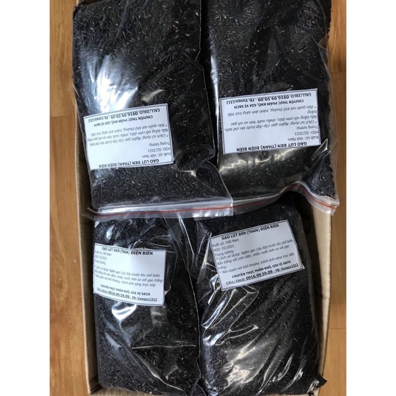 Gạo Lứt Đen Điện Biên 1KG