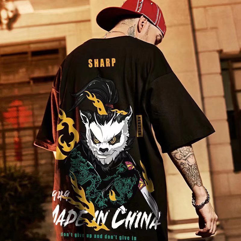 Áo Thun Tay Ngắn Dáng Rộng In Chữ Phong Cách Hàn Quốc Thời Trang Mùa Hè Cho Nam Và Nữ [M-8XL]