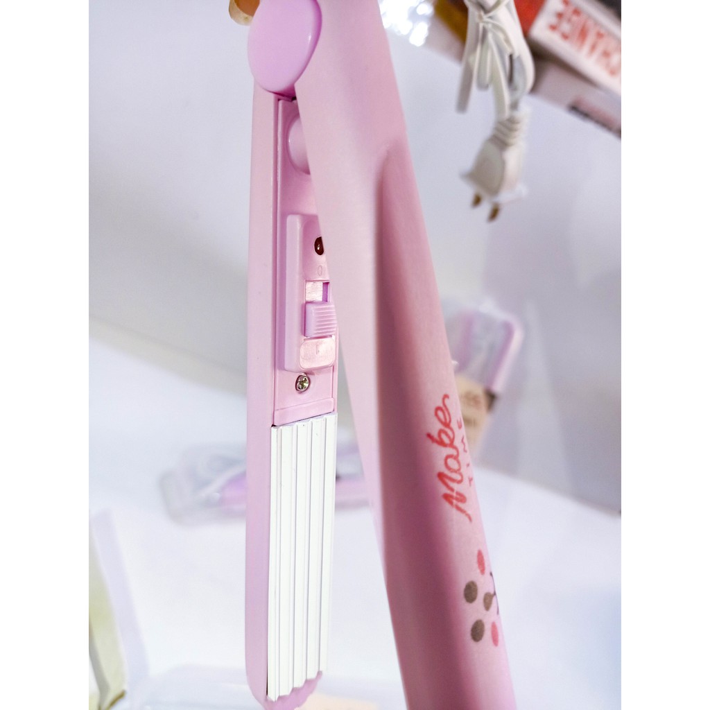 Máy dập xù tóc mini kèm hộp đựng máy uốn tóc máy là tóc