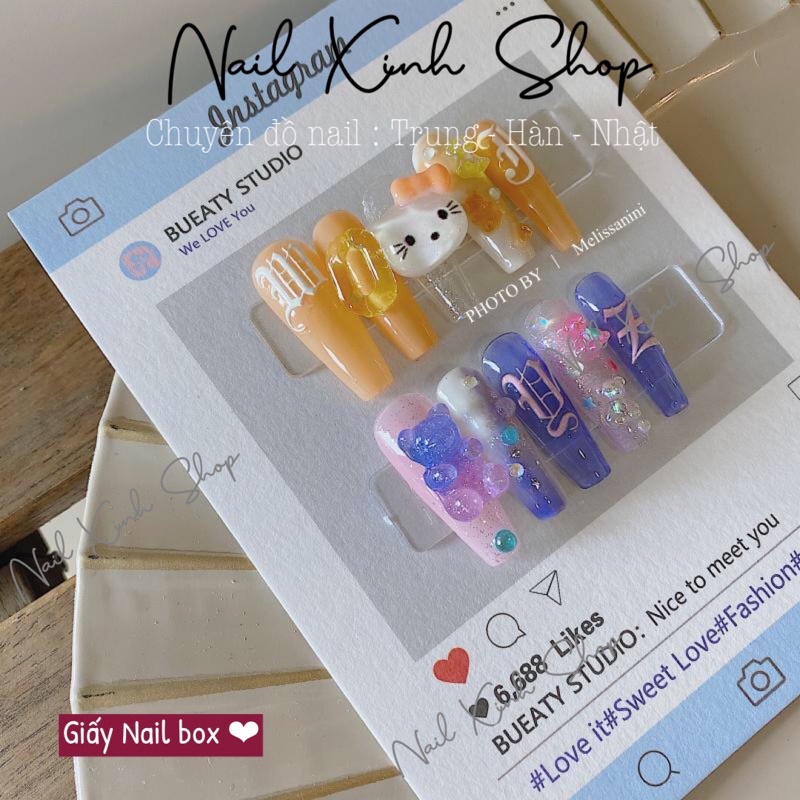 Giấy nail box gắn móng đẹp giá rẻ