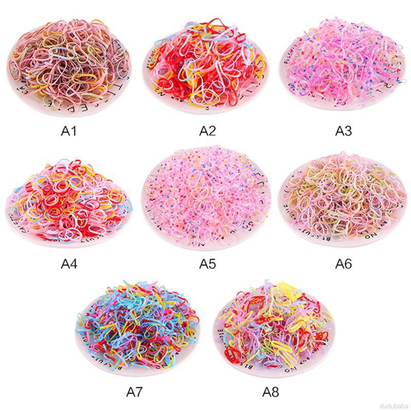 Set 4000 dây thun dùng một lần họa tiết dễ thương bắt mắt sành điệu