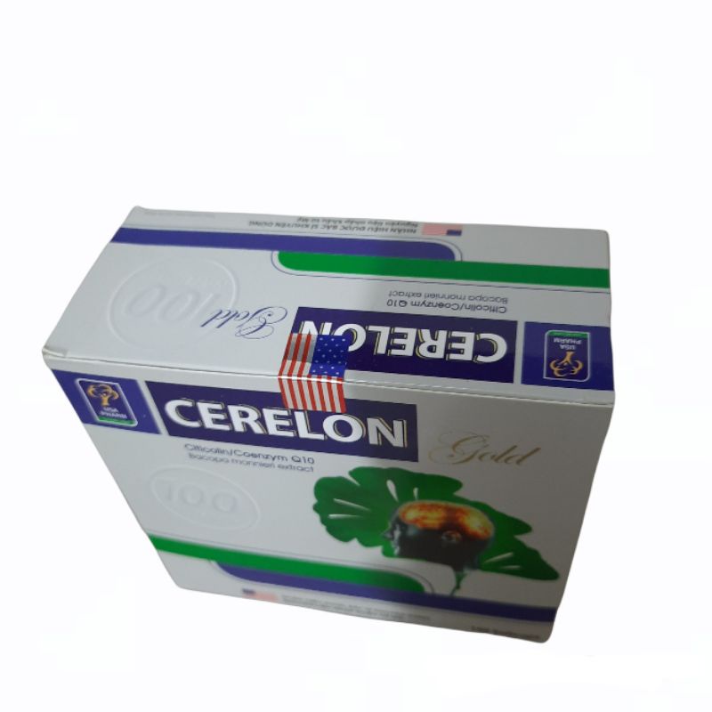 Hoạt huyết dưỡng não CERELON GOLD Citicolin - Tăng cường lưu thông máu não ,phòng ngừa tai biến