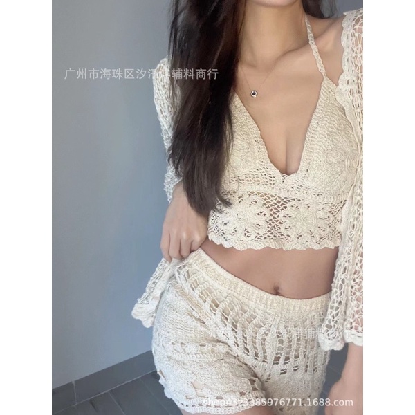 50-Set bikini ren đi biển 3 món cực đẹp mã mới 2022