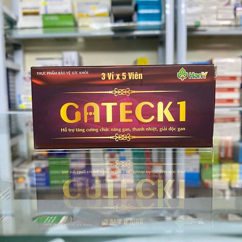 GATECK1 bổ gan hộp 30 viên - Gateck 1 Hỗ trợ giải độc gan, mát thận