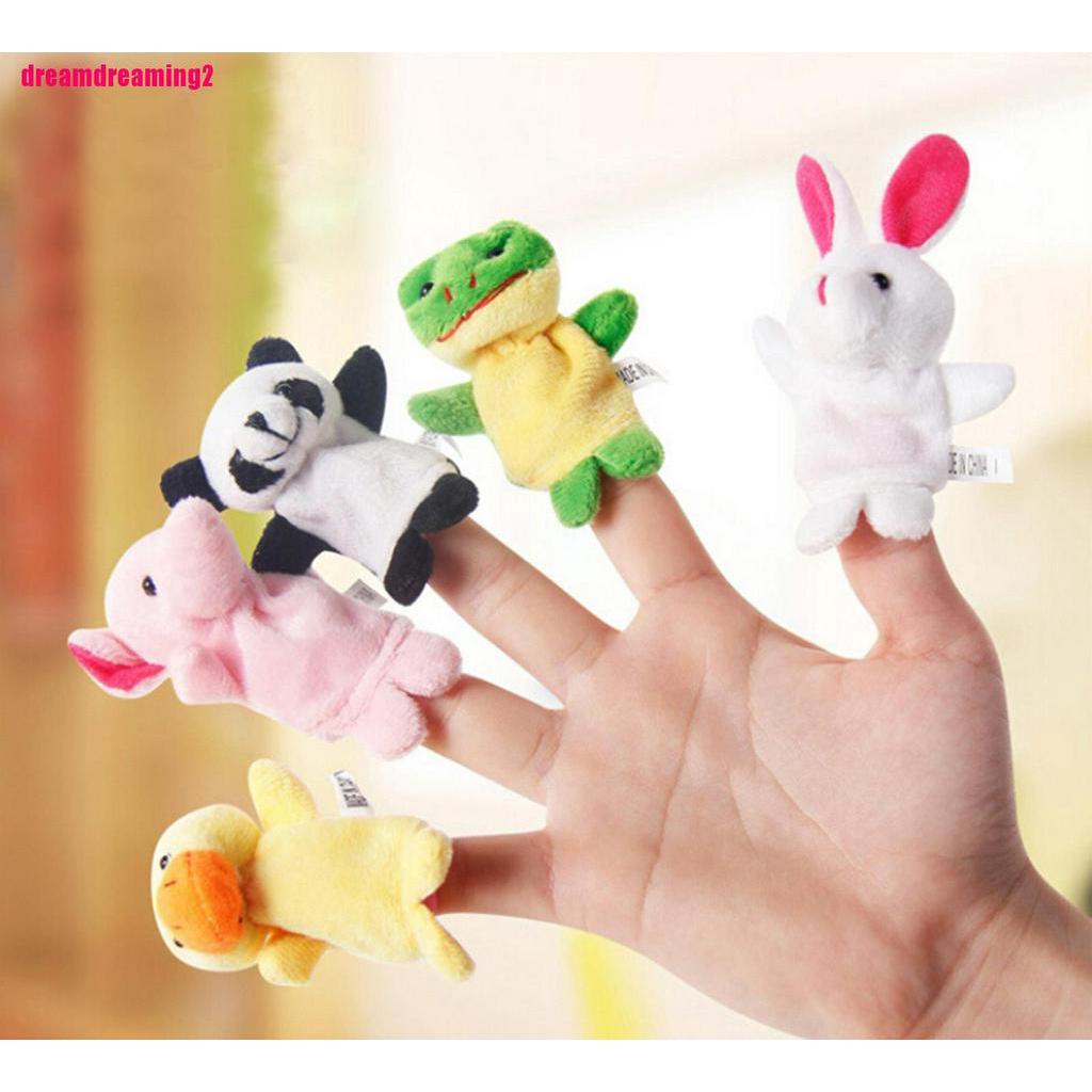 Bộ 10 Rối Bông Đeo Ngón Tay Hình Động Vật Dễ Thương