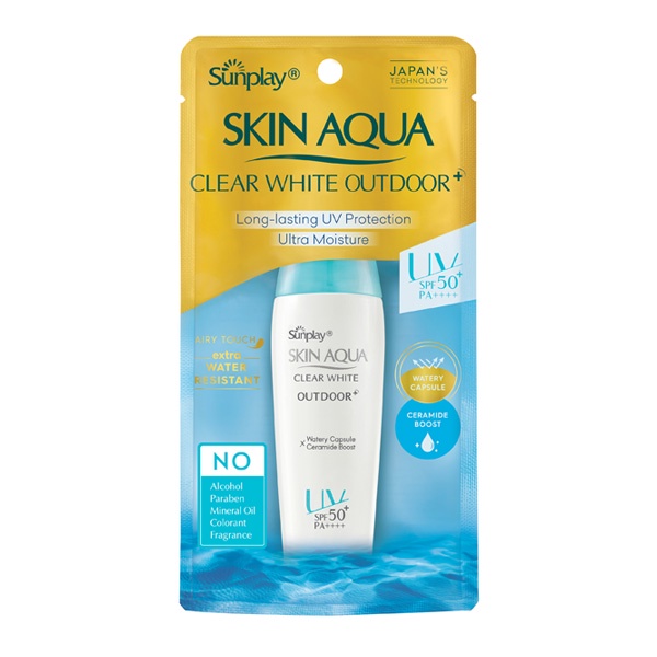 Gel chống nắng dưỡng da khi vận động mạnh - Sunplay Skin Aqua Clear White Outdoor+