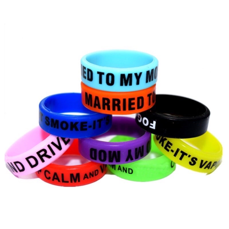 Vòng silicone có chữ size 22mm Hanmade nhiều màu cực đẹp