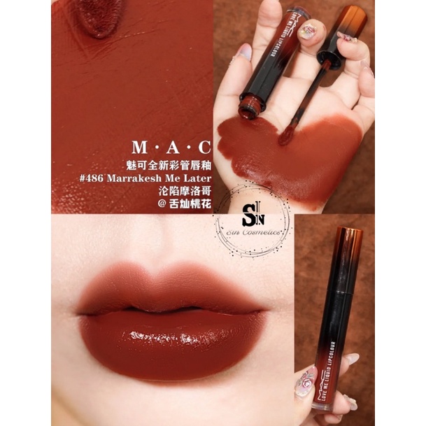 Son Mac kem Love Me Liquid Lipstick Marrakesh Mere, Coffee Cigs