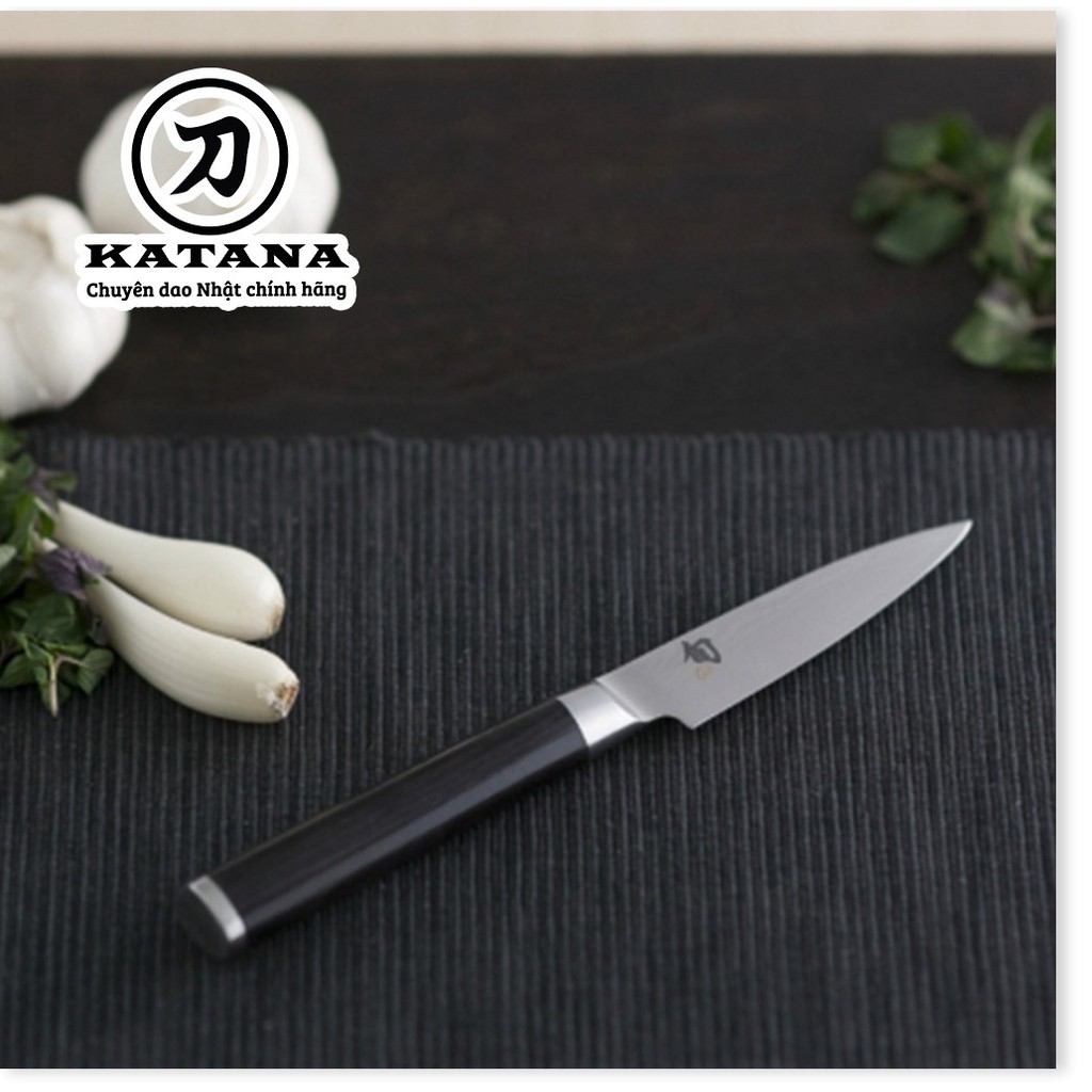 Dao bếp Nhật cao cấp Shun Classic Paring thép Damascus 69 lớp - Dao gọt tỉa hoa quả DM0700 (89mm) by Katana