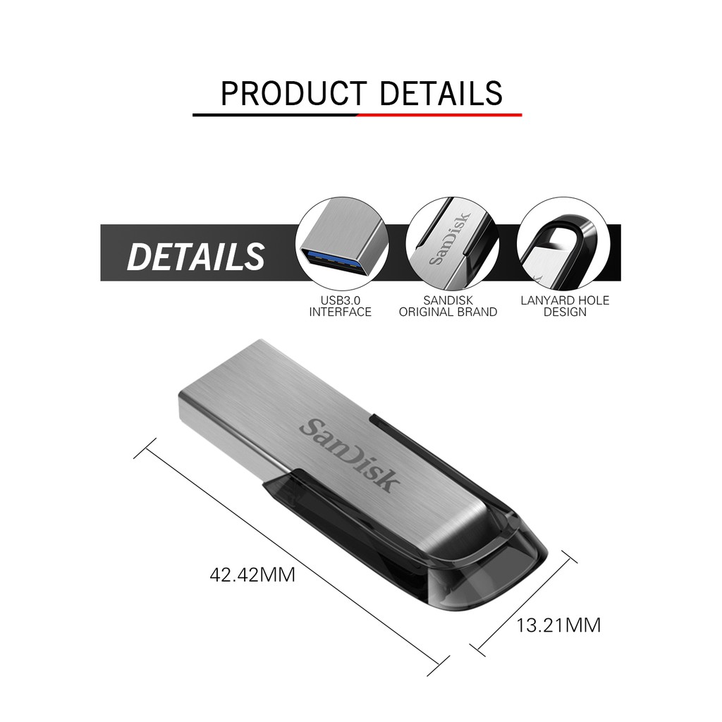 Ổ đĩa flash USB Sandisk 32GB / 64GB / 128GB / 256GB Ổ đĩa USB CZ73 USB OTG Ổ đĩa flash USB Original | BigBuy360 - bigbuy360.vn