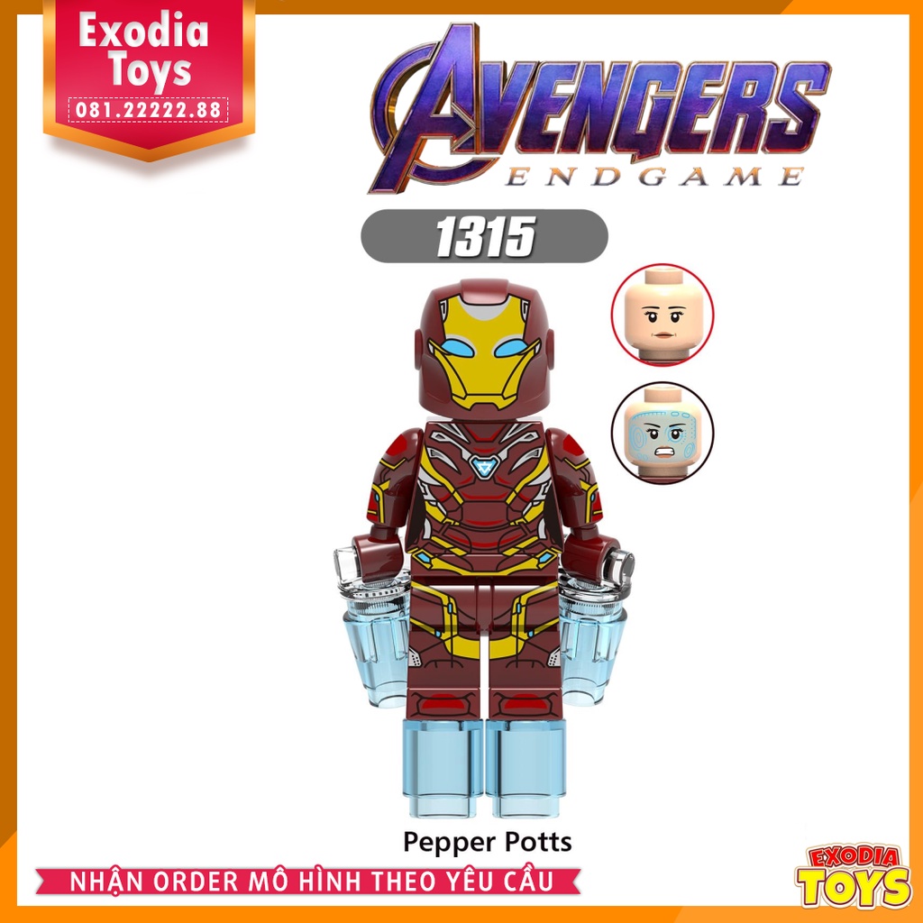 Xếp hình Minifigure Marvel Biệt đội siêu anh hùng Avengers Endgame - Đồ Chơi Lắp Ghép Sáng Tạo - X0264