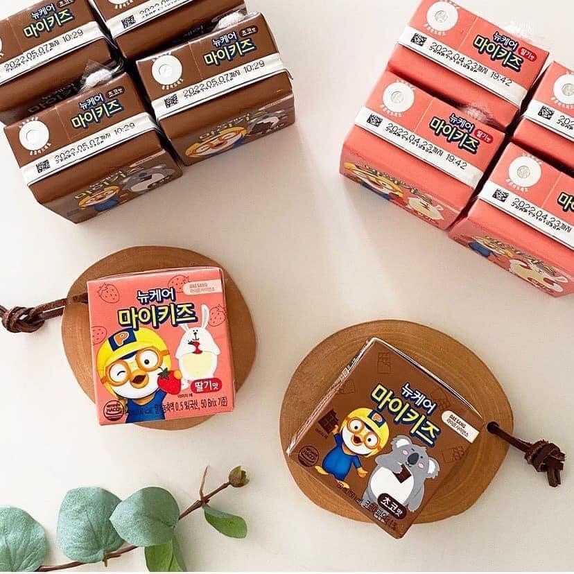 5 hộp Sữa hạt dinh dưỡng vị chocolate Mykids Pororo Hàn Quốc phát triển chiều cao cho bé 150ml Daesang Wellife