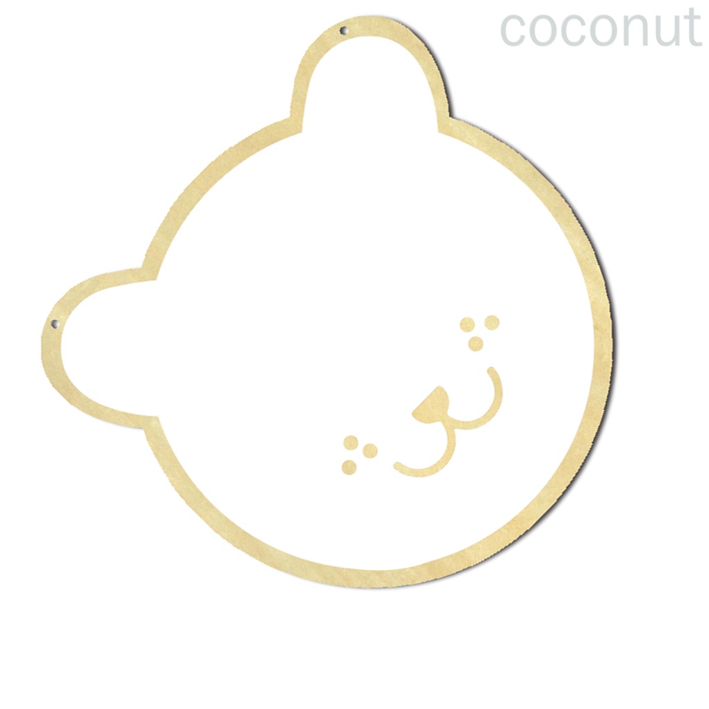 Gương treo tường trang trí hình gấu hoạt hình bằng gỗ acrylic