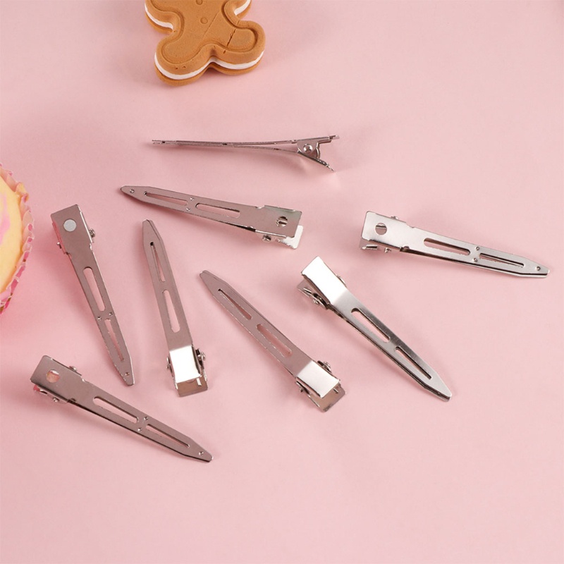 ✿ Set 24 Kẹp Tóc Mỏ Vịt Màu Bạc