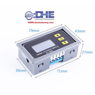XY-CD60 MẠCH BẢO VỆ SẠC VÀ XẢ PIN LITHIUM, ẮCQUY 6V - 60V, CÀI ĐẶT SẠC XẢ, LCD HIỂN THỊ THÔNG SỐ