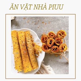 Combo 10 cuốn tặng 1, bánh tráng mắm ruốc cuộn chà bông - đặc sản phan rang