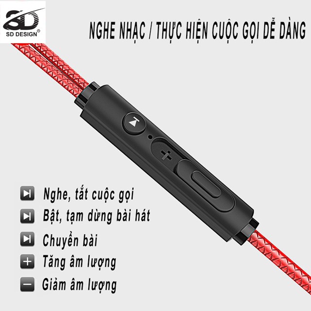 Tai nghe Gaming chính hãng SD DESIGN S2 chuyên dùng cho game thủ có mic, chân kim nghiêng 3.5mm